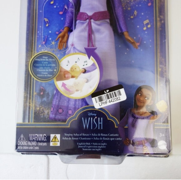 Mattel Disney's Wish Singing Asha of Rosas Fashion Doll & Star Figure New.3+ NIP - Picture 3 of 8